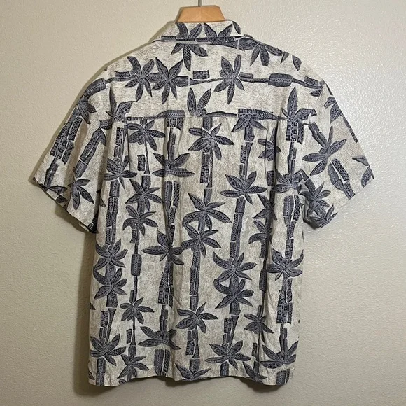 Merona Button Down Tropical Hawaiian Short Sleeve Shirt - Picture 7 of 13